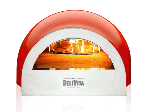 DeliVita Wood-Fired Pizza Oven - Chillie Red
