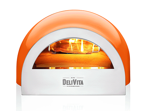 DeliVita Wood-Fired Pizza Oven - Blaze Orange