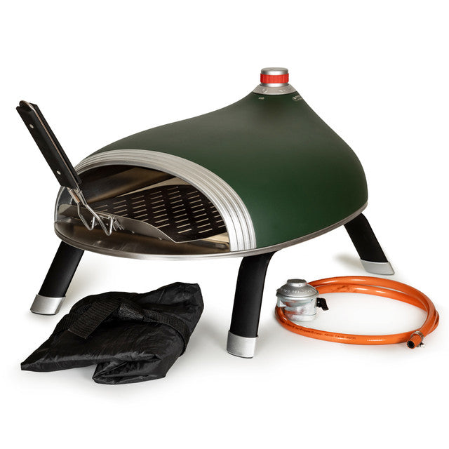 DeliVita Diavolo Gas Fired Pizza Oven in Green