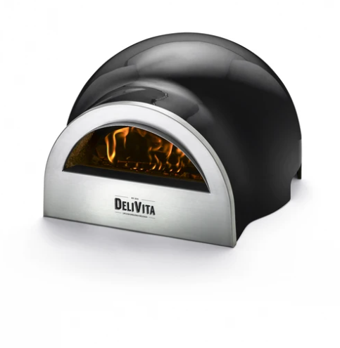 DeliVita Wood-Fired Pizza Oven - Very Black