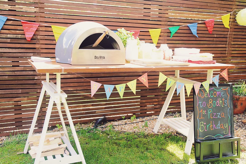 DeliVita Wood-Fired Pizza Oven - Hale Grey