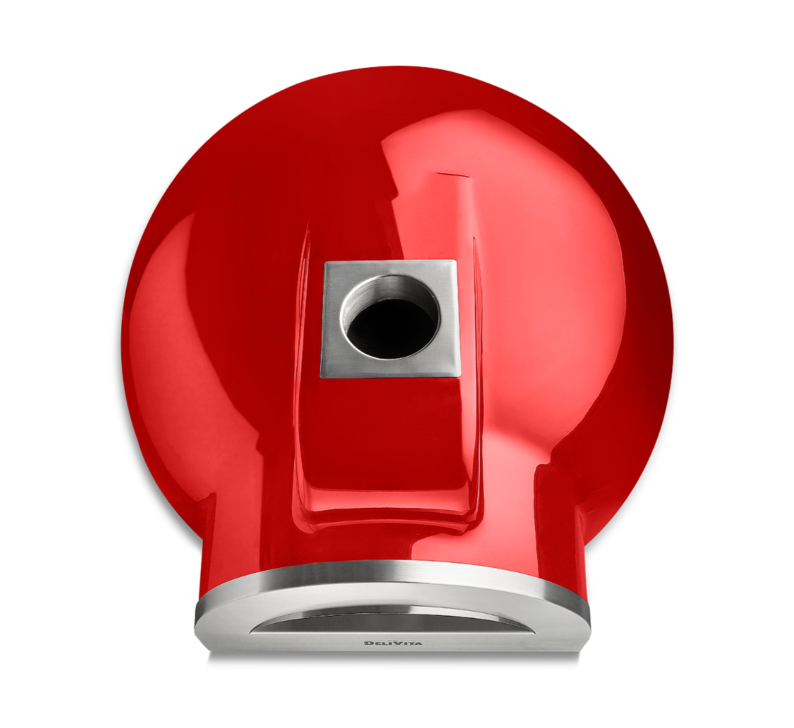 Delivita - Pro Dual Fuel Deluxe complete Collection - Chilli Red + Flue Pipe & Rain cap