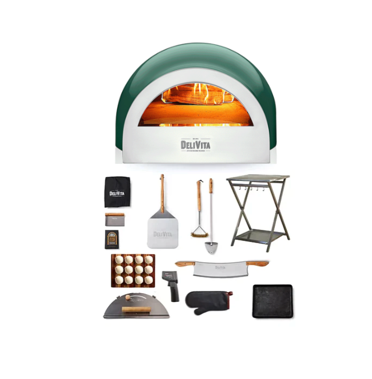 DeliVita Wood-Fired Pizza Oven - Emerald Fire - Complete Collection